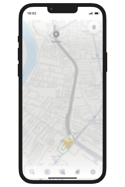 Не мешает работе навигатора